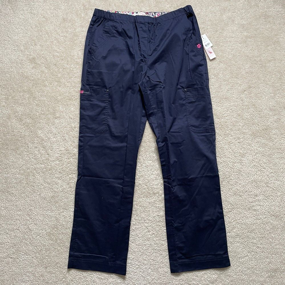 Koi Stretch Krysta Scrub Pants Navy Womens Medium NWOT never worn.